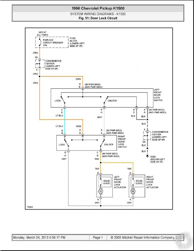 mixed door lock wiring, 98 chevy pu - Last Post -- posted image.