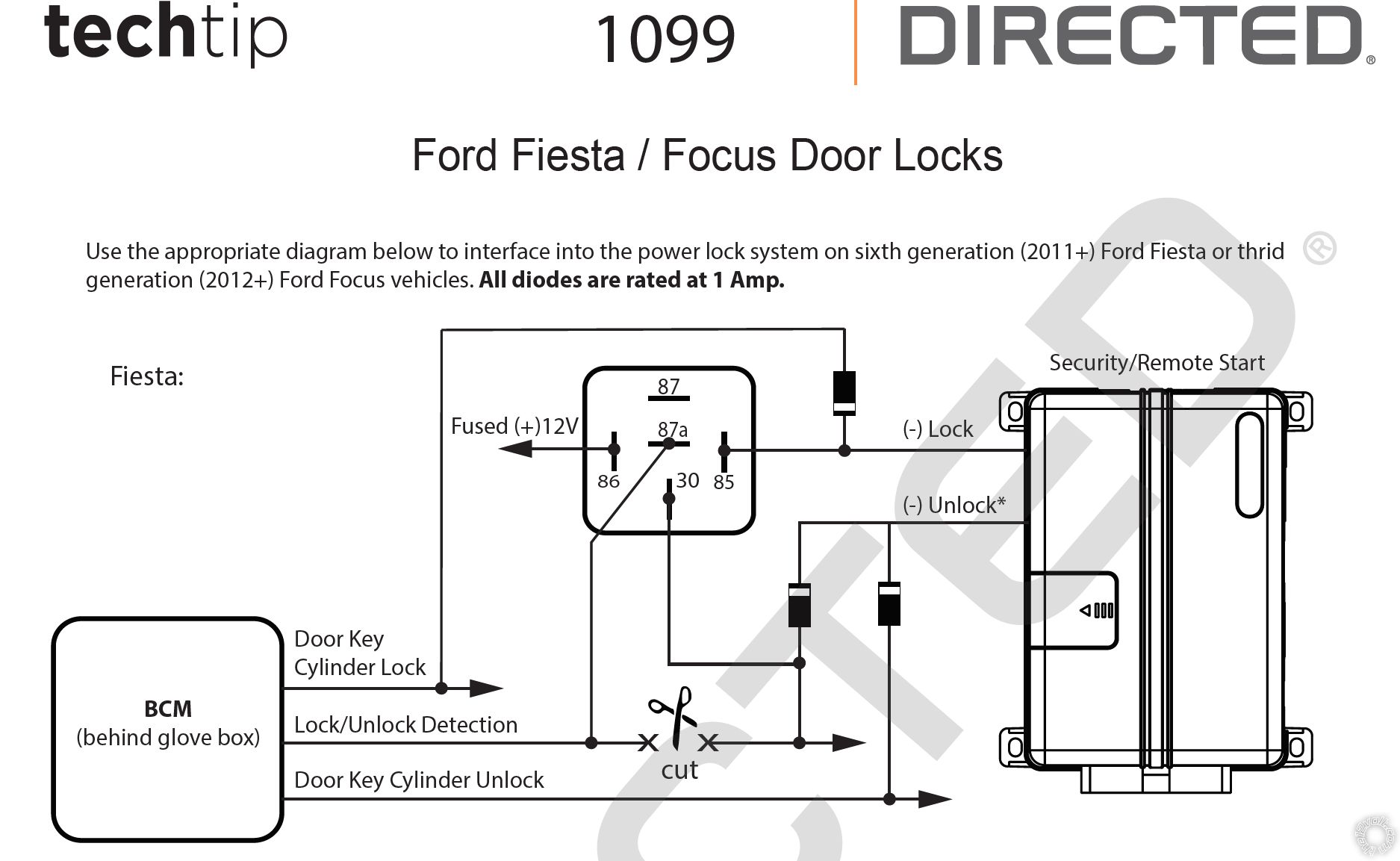 2015 Ford Fiesta, Door Locks -- posted image.