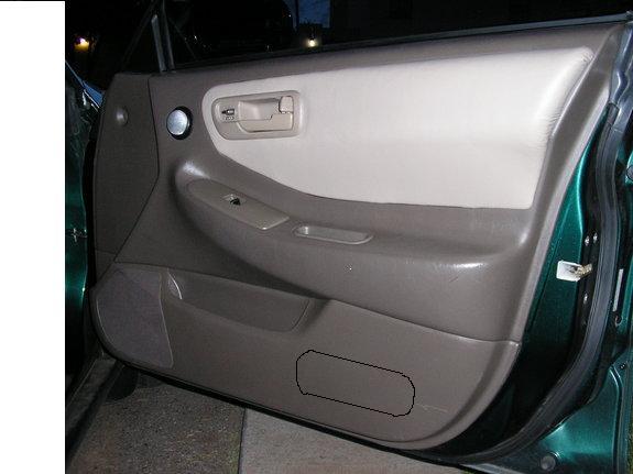 Pics, Door panel x-over mounting? -- posted image.