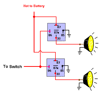 Wiring In 2 Relays? -- posted image.
