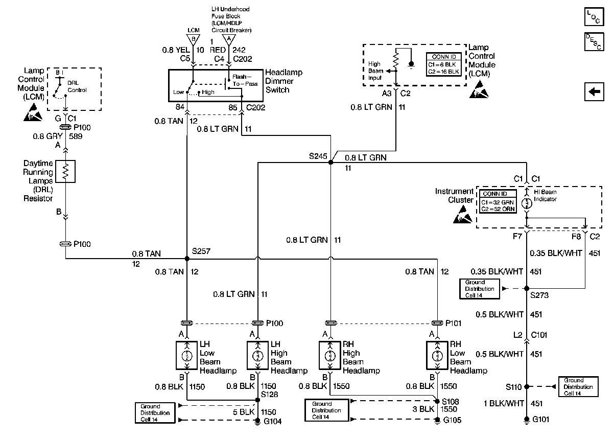 olds 98 DRL -- posted image.