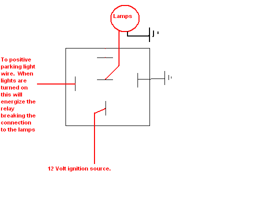 simple relay, lights -- posted image.