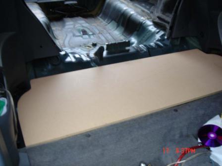 Backseat fiberglass project -- posted image.