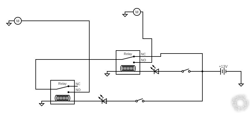 Dual Speed Radiator Fan Circuit Design, Advice? -- posted image.