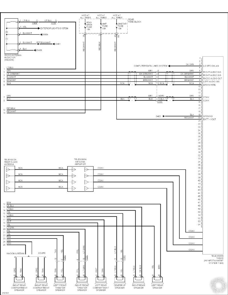 2011 CTS4 Sedan Stereo Wiring -- posted image.