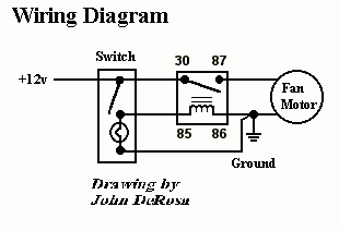 Relay/Switch for fan -- posted image.