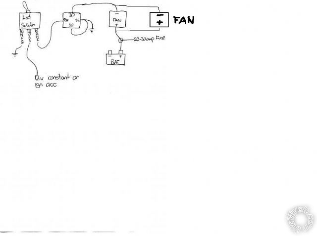 wiring 2 radiator fans -- posted image.