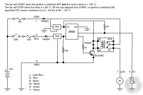 relay with timer and thermistor -- posted image.