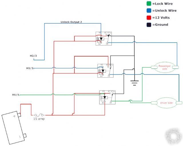 multiple relays for door locks? -- posted image.