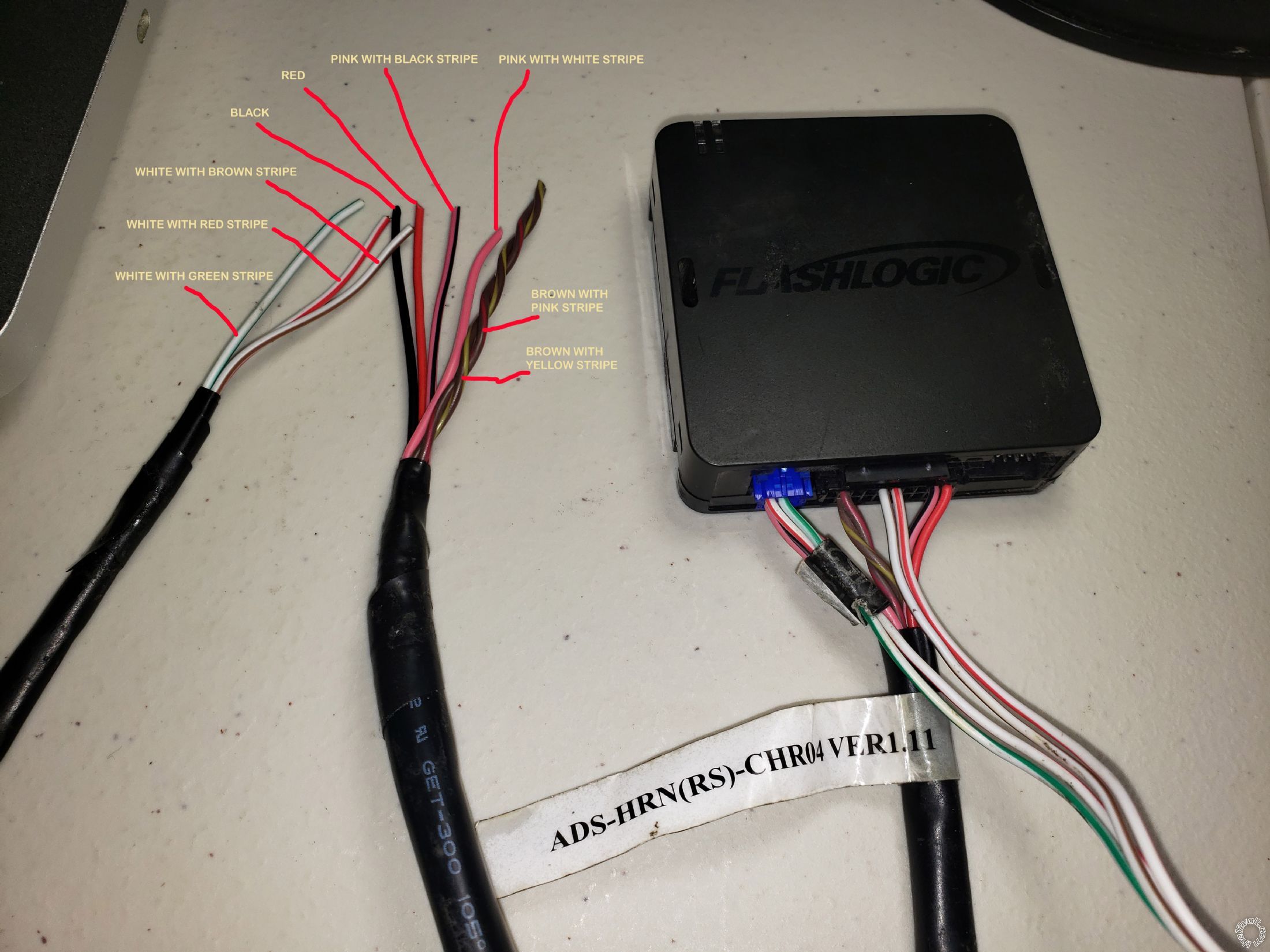 Flashlogic FLRSCH4 and 2015 Dodge Grand Caravan Wiring Diagrams -- posted image.