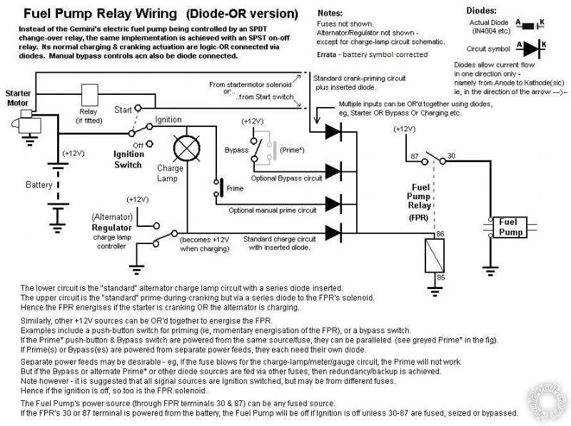 Relay, fuel pump, oil pressure switch - Last Post -- posted image.
