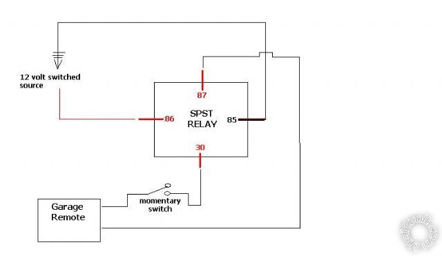 relay for garage door opener -- posted image.