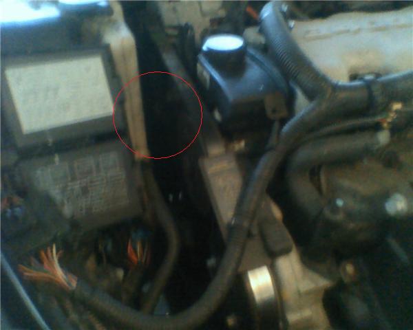 where to run power wire through firewall? -- posted image.