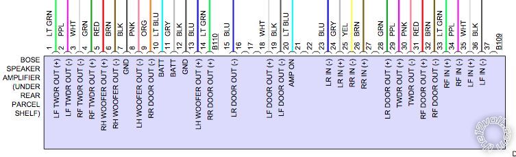 2014 Nissan Maxima Stereo Wiring -- posted image.