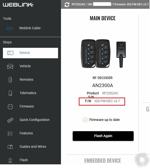 Remote Pairing Issue With IDataStart HC3.5 -- posted image.