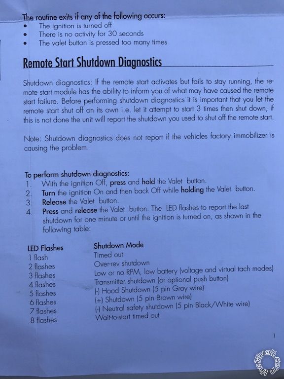 2007 Yaris Clifford 4105x Remote Start -- posted image.