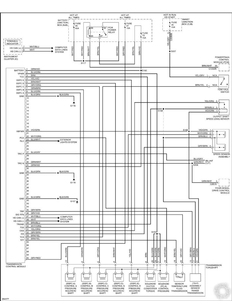 2008 ford f350 diesel, transmission control module -- posted image.