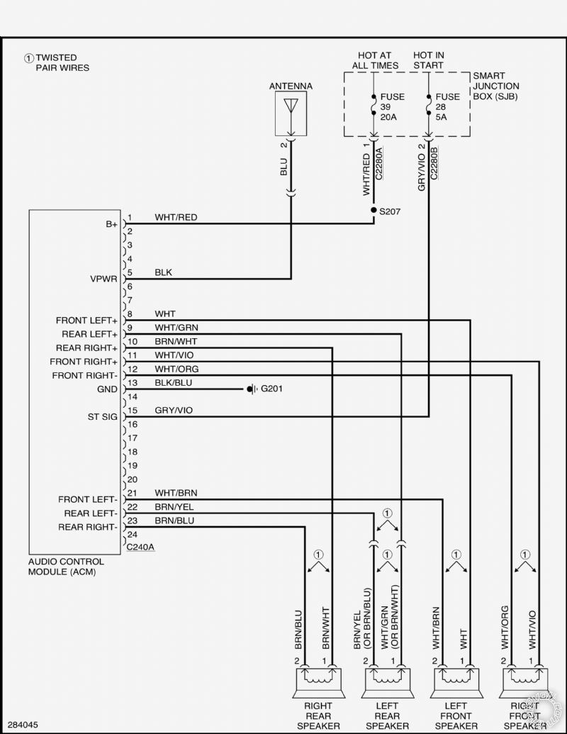 2008 Ford Focus Stereo Wiring -- posted image.