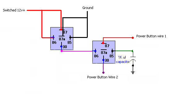 wiring a small motor relay -- posted image.