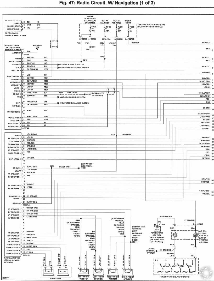 2006 Lincoln Navigator Stereo/Alarm Wiring - Page 2 -- posted image.