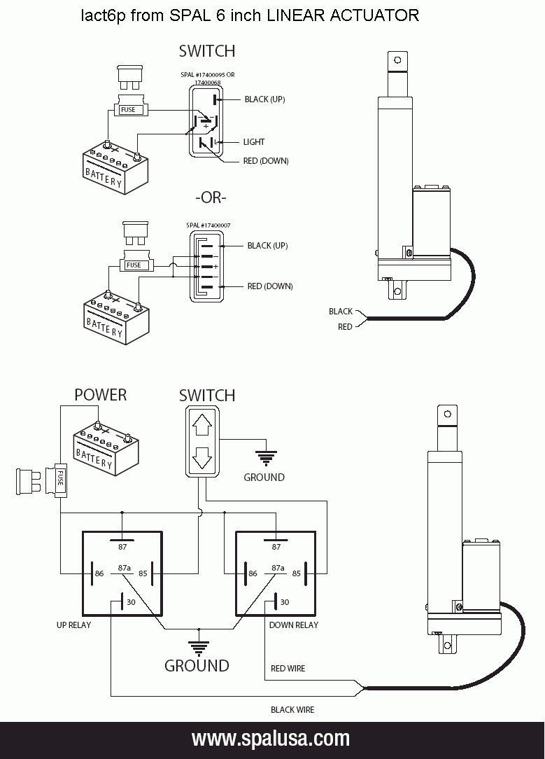 Linear Actuator Relay Wiring Diagram - Wiring Diagram Schemas