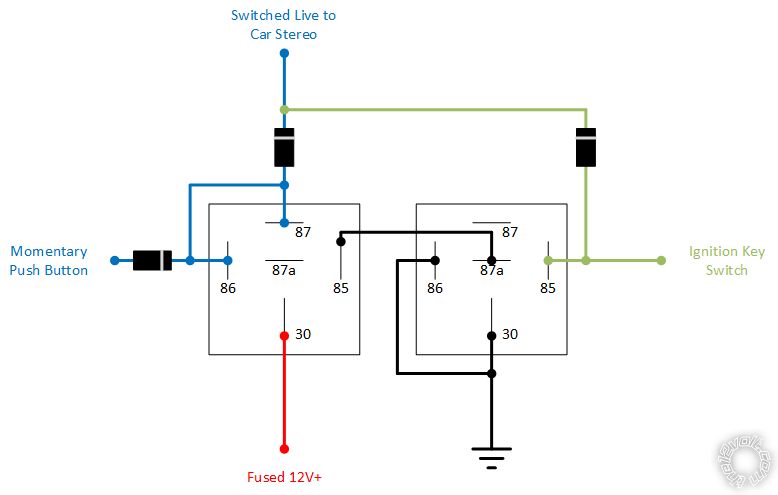 Latching Changeover Relay -- posted image.