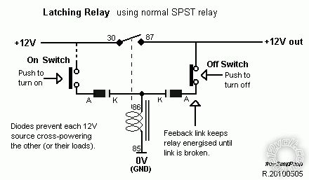 capacitor value for latching relay? -- posted image.