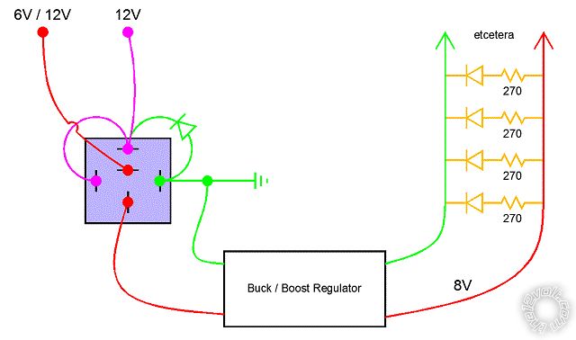 leds as drls at 6/12v - Page 2 -- posted image.