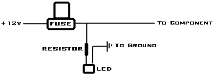 How can add LEDs to my fuse panel ? -- posted image.