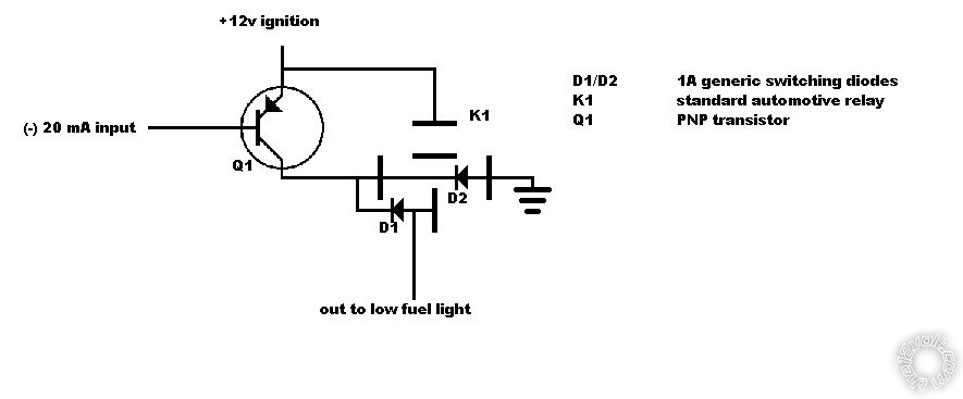 Low Fuel Light Indicator - Last Post -- posted image.