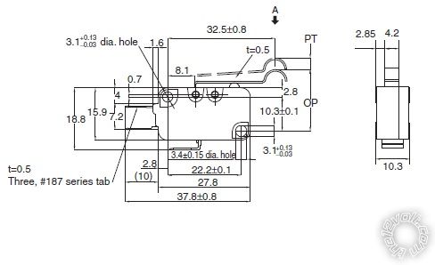 How To Use A DPDT Relay With One Microswitch? -- posted image.