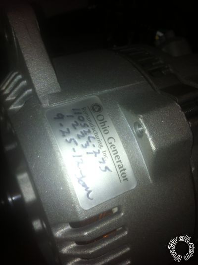 ohio gen alternator for 2007 pathfinder -- posted image.