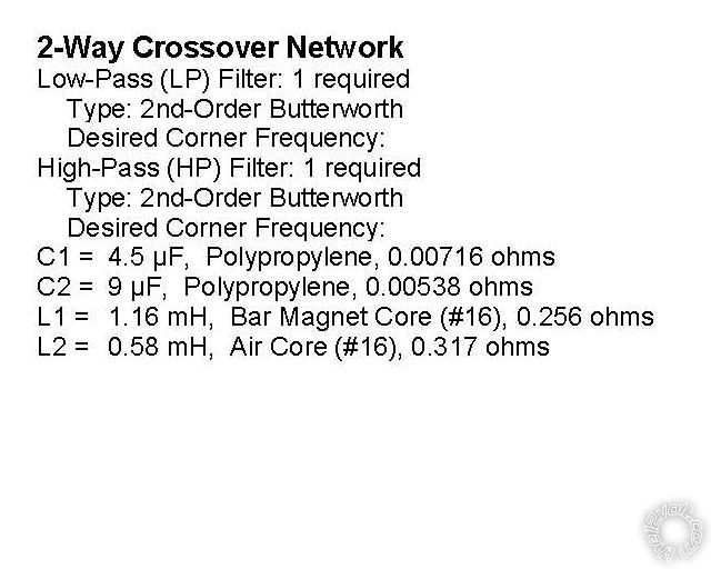 ohms, crossovers - Page 2 -- posted image.