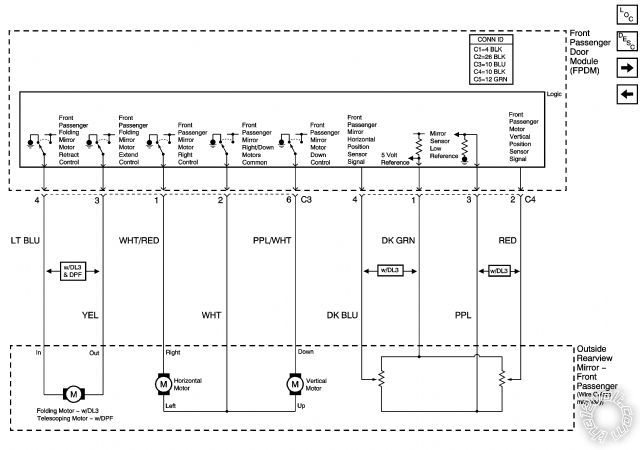 2003 gmc yukon xl mirror wiring diagram