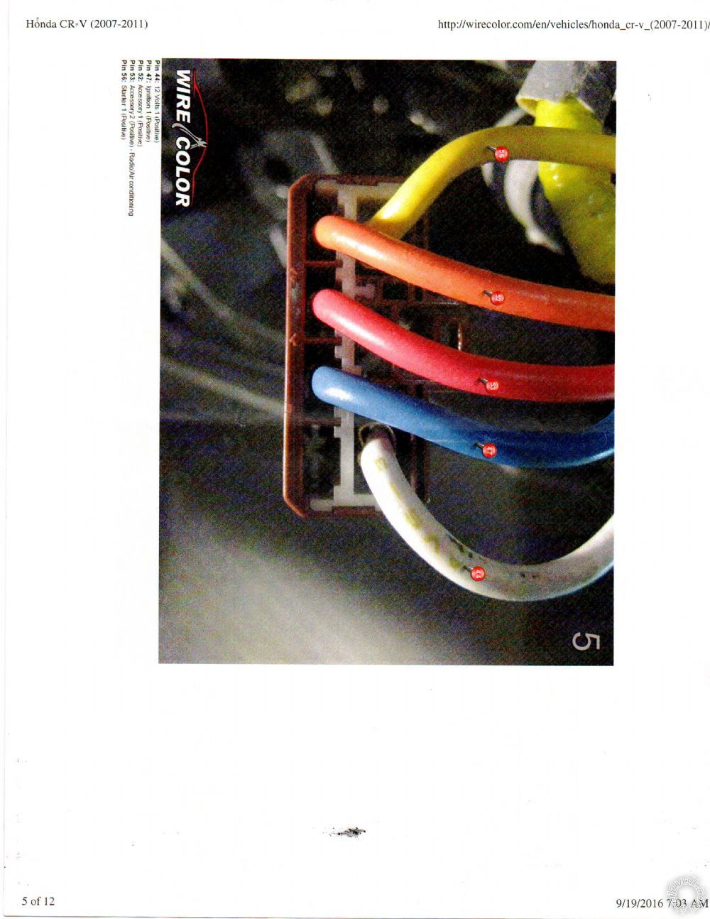 2007-2011 honda crv wiring -- posted image.