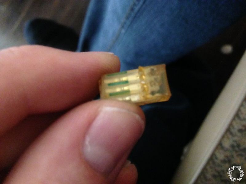 Receiver wires ripped out of plug -- posted image.