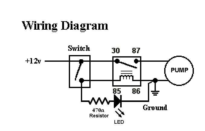 Wiring my electric water pump -- posted image.