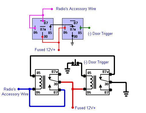 wiring relay latch/switch -- posted image.