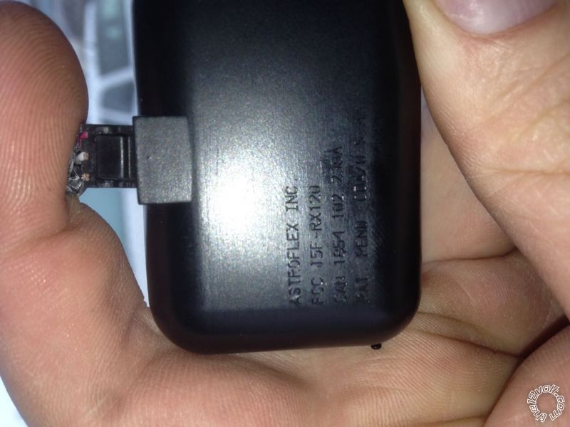 Receiver wires ripped out of plug -- posted image.