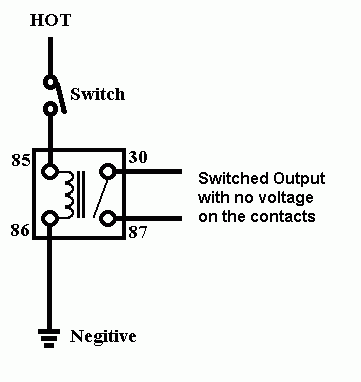 using a relay to complete a circuit -- posted image.