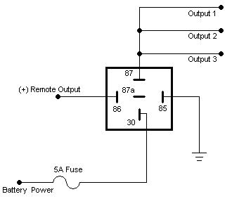 turn on accessories with remote wire -- posted image.