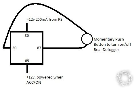 rear defogger auto on with remote start -- posted image.