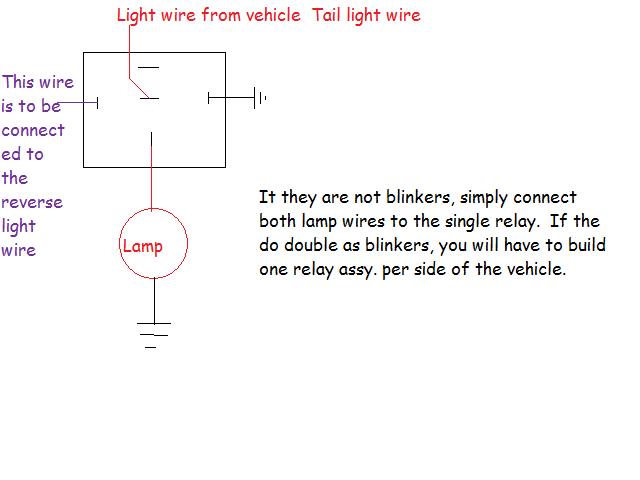 kill taillight when reverse light is on -- posted image.