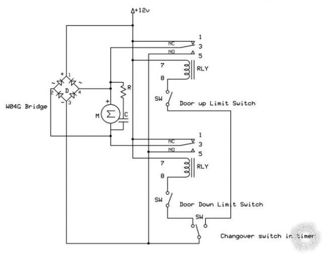 power window motor with relay -- posted image.