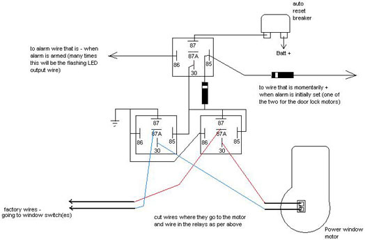 Using Relays for Window Roll-up! -- posted image.