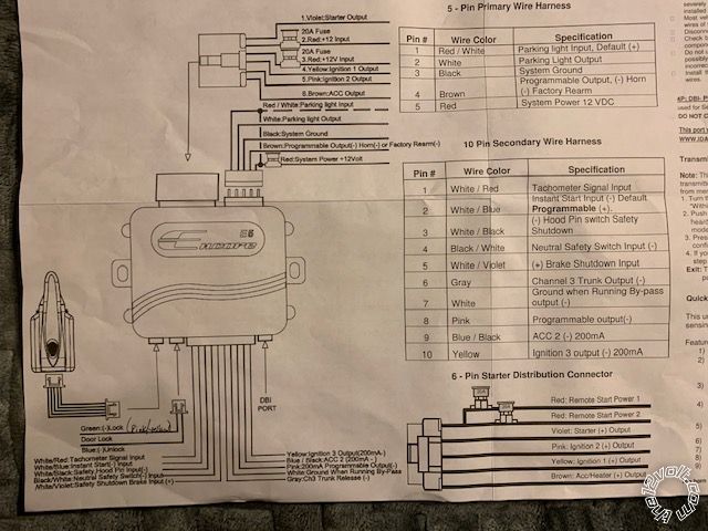 Encore e5 remote start cheap installation