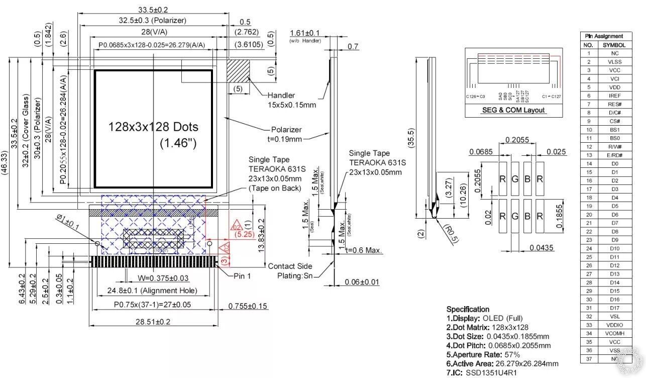 Viper 7941v P/X HD OLED Screen Replacement -- posted image.