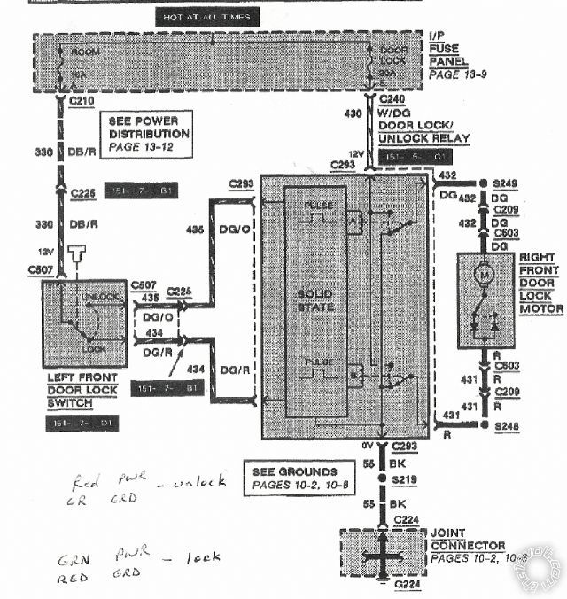 need advice on power door lock wiring -- posted image.