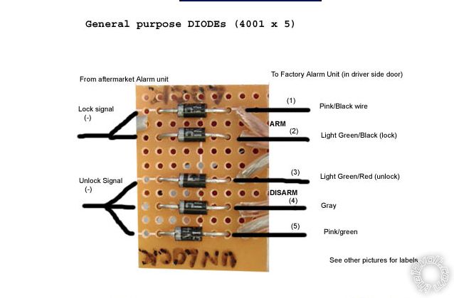 2000 Lexus GS400, Compustar 900AS, Door Lock Relay? -- posted image.