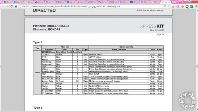 viper 5706v on 2014 civic smart key -- posted image.